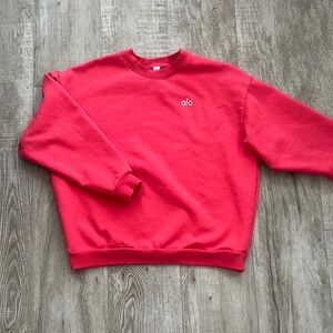 ALO Candy Red Pullover Sweatshirt